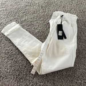 NWT Black Label paper-bag skinny jeans